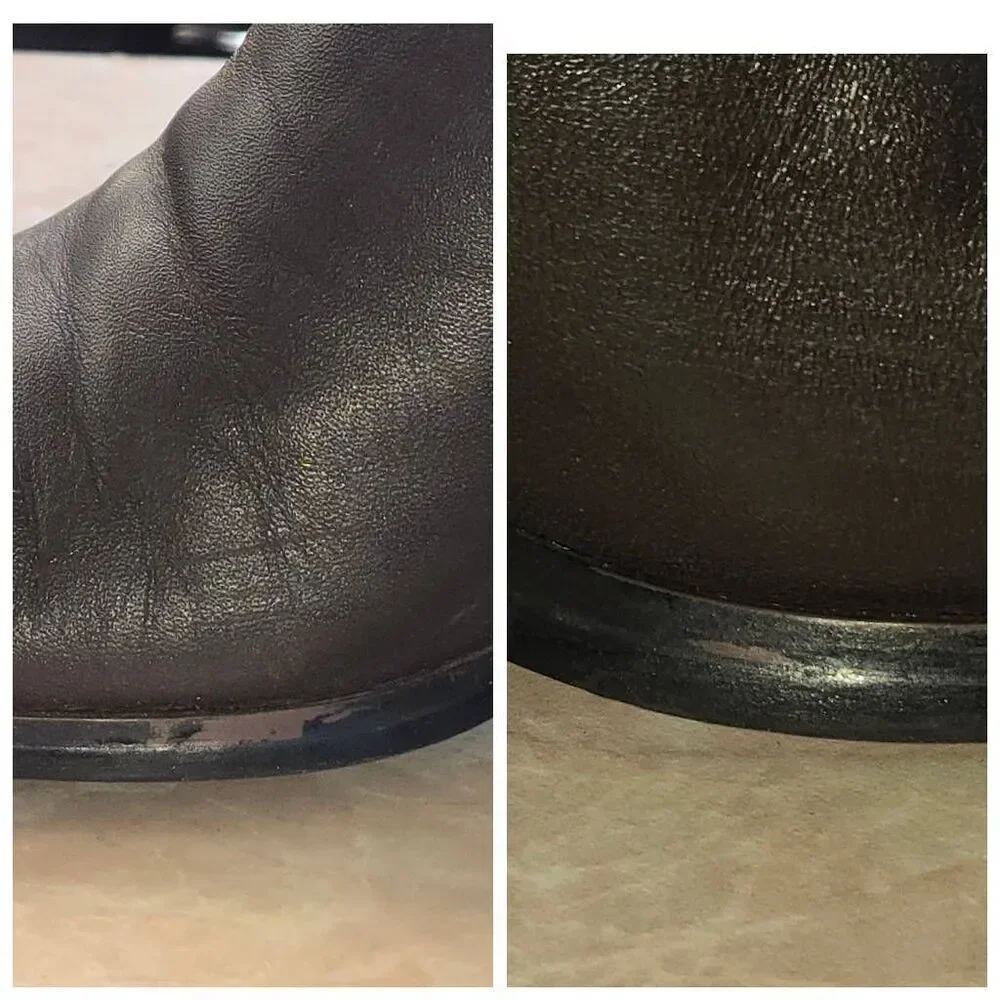 Bloomingdale's Women's Size 7M Brown Ankle Bootie Heel